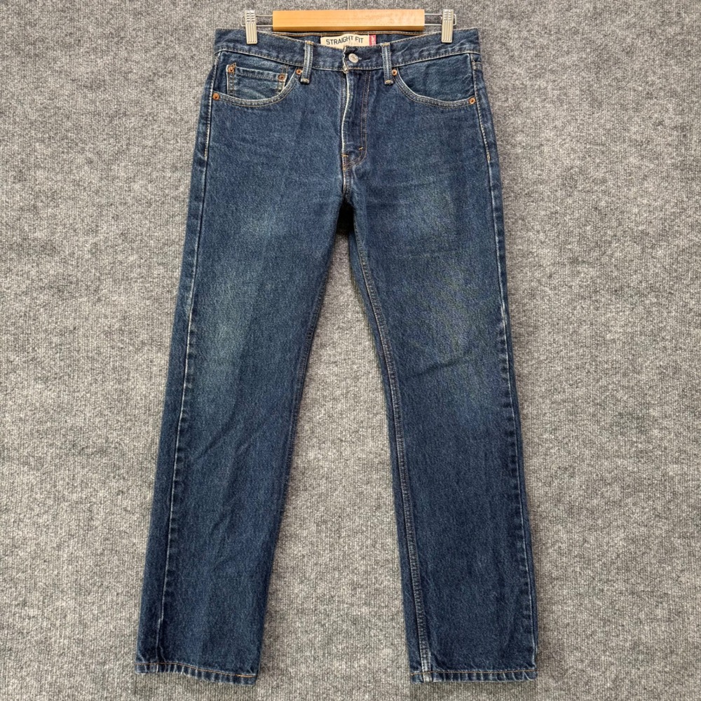 Levis 505 Jeans 31x30 Mens Straight Fit Faded‎ Blue Denim Classic Zip Fly Y2K